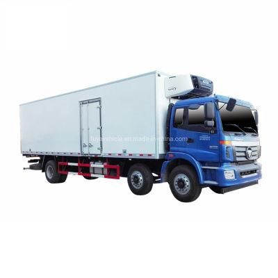 Foton Auman 6X2 10m Long Cooling Box, Ice Cream Transportation 20tons 25tons Freezer Refrigerated Box Truck on Sale