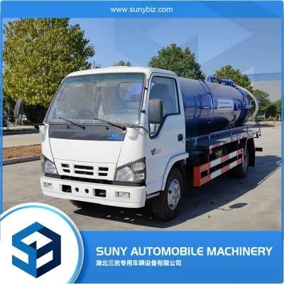 I Suzu 5000 Liters Swer Cleaning Fecal Vacuum Tank Sewage Suction Truck