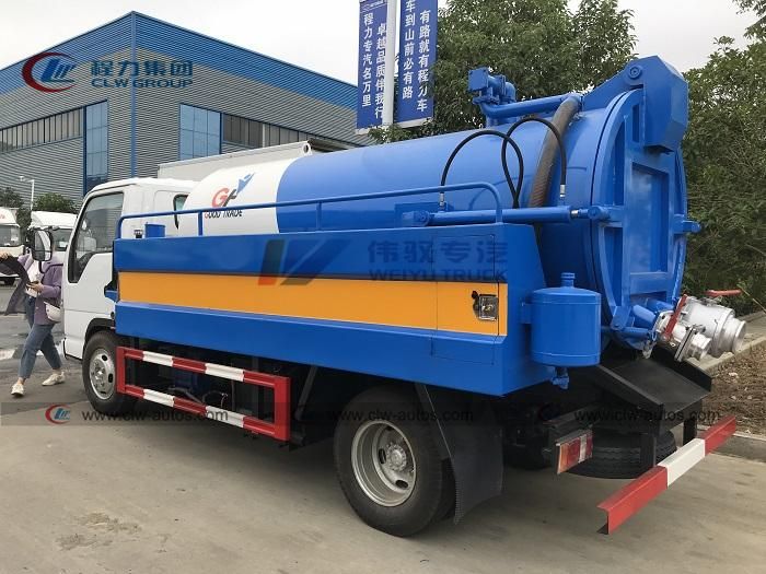 Isuzu 5000L 5cbm Sewage Vacuum Pumper Truck