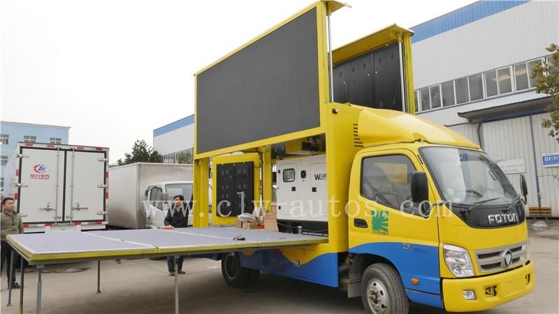 Foton 4X2 Rhd LED Billboard Truck with Mobile Stage for Roadshow