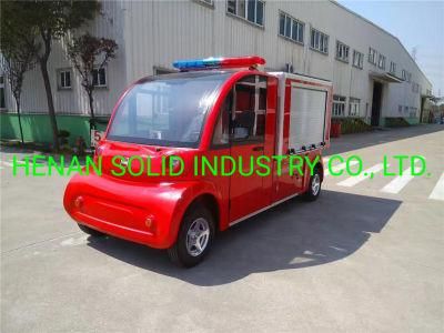 Battery Electric Motor Operated 2 Seaters Electric Fire Fighting Truck