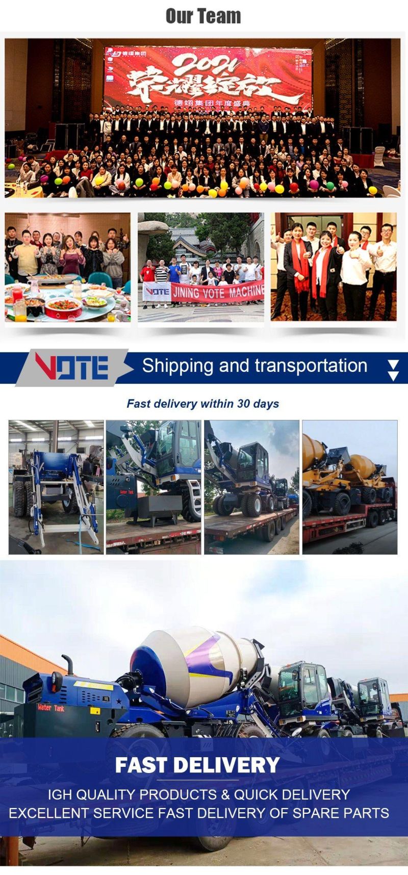 2.8 1 Year Vote Self Loading Price Concrete Mixer Truck