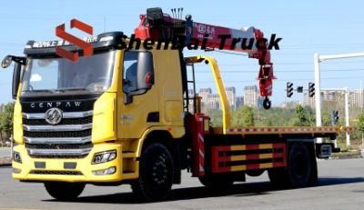 New Product Chinese Brand 4X2 Wrecker Tow Truck with 8 Ton Straight Boom Crane for Sale
