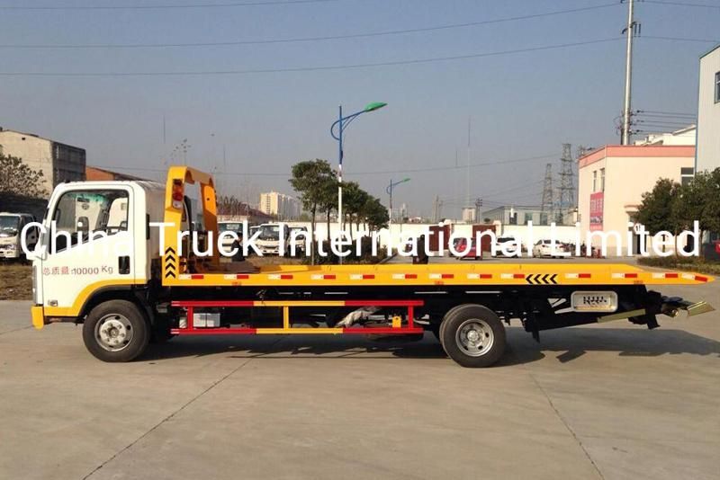 Isuzu Nqr 700p 4*2 191HP Flatbed Wrecker Tow Truck