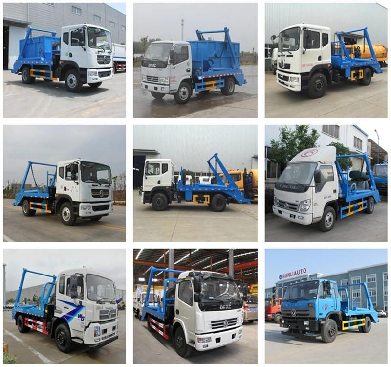 Dongfeng Dolika 4X2 Small Skip Loader Garbage Truck Bins Skip Loader