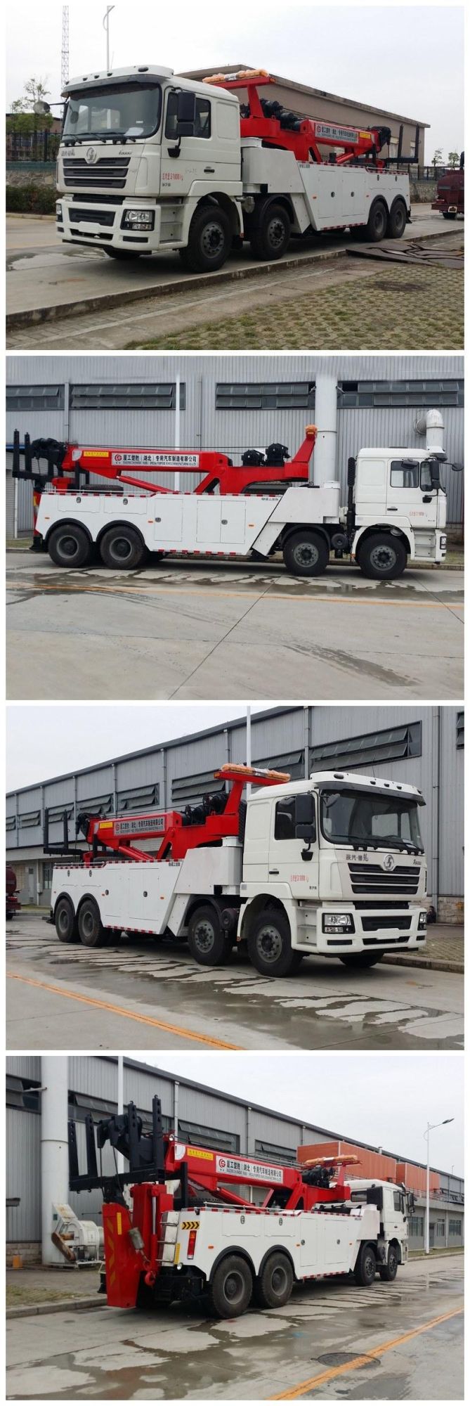 Heavy Duty Shacman 8X4 360 Degree Rotation 30 Ton Rotator Tow Truck 20 Ton Wrecker Towing Truck Price