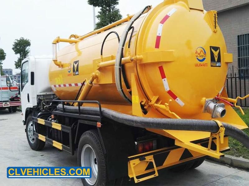 Isuzu 5cbm 6wheeler Sewer Sewage Suction Truck