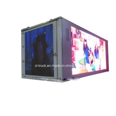 Good Quality Clw Brand 3 Sides Full Color P4 P5 P6 LED Advertising Van Box
