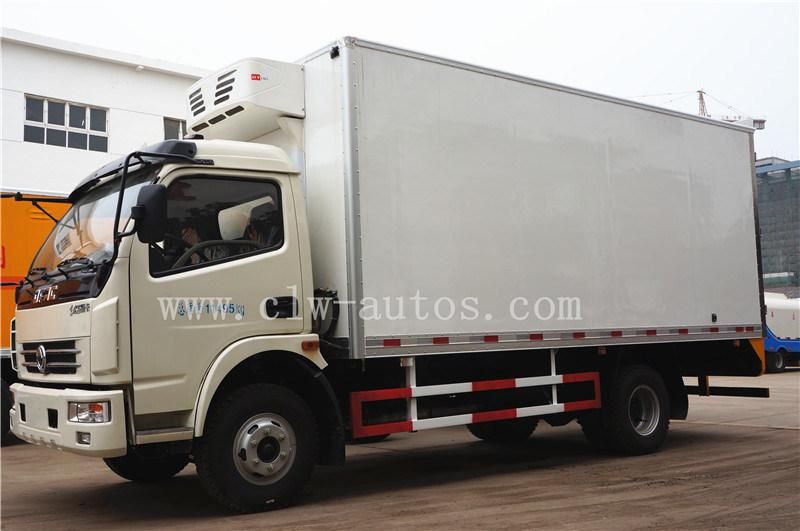 Dongfeng 4*2 Model 5tons Small Seafood Refrigerated Transport Delivery and Cooler Freezer Refrigerator Van Truck