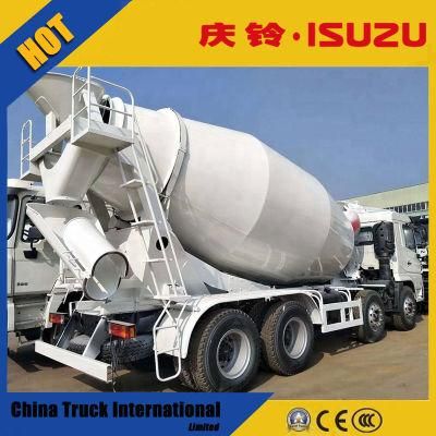 Construction Equipment Isuzu Qingling Chassis Giga 14m3 460HP Cement Mixers