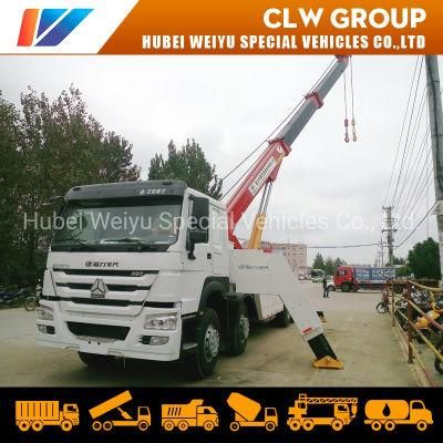 Sinotruk HOWO 8X4 Heavy Duty 360 Degree Rotation Wrecker Truck Wrecker Equipment Recovery Rescue and Towing Truck
