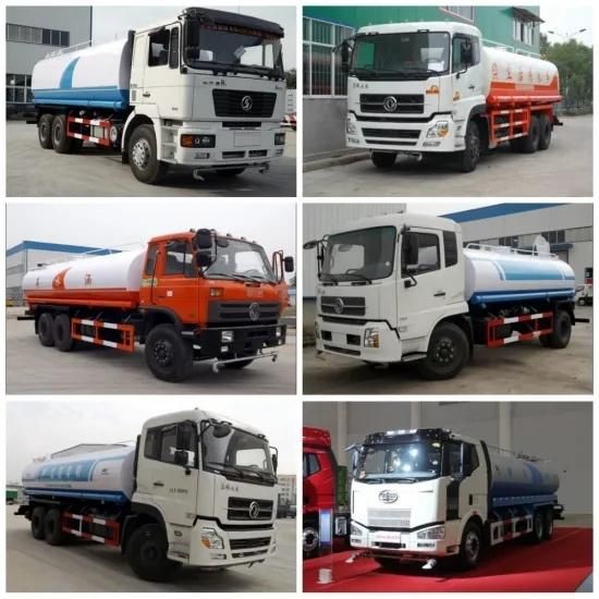 Dongfeng 6X4 and 6X6 15000liters Water Tank Truck Price