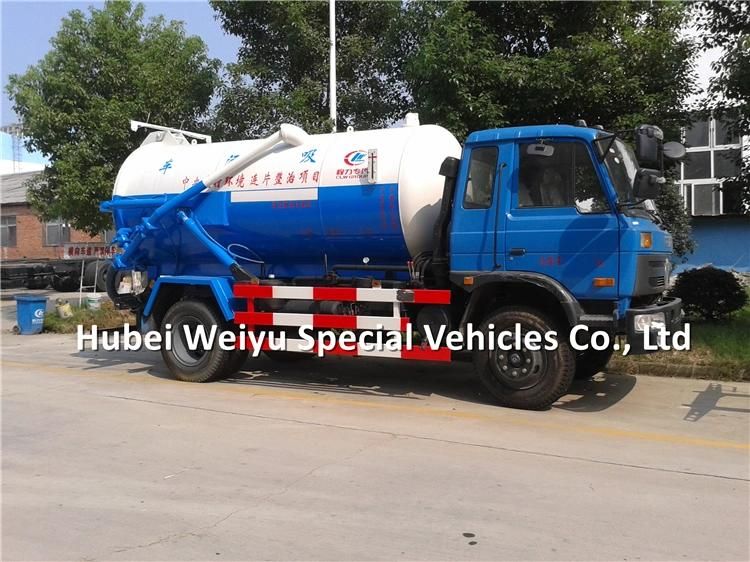 Dongfeng 8000liters 8tons Liquid Waste Septic Suction Cleaning Tanker Truck