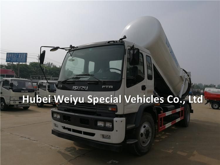 Isuzu 10000liters 10cbm Vacuum Septic Suction Truck 10t for Rwanda