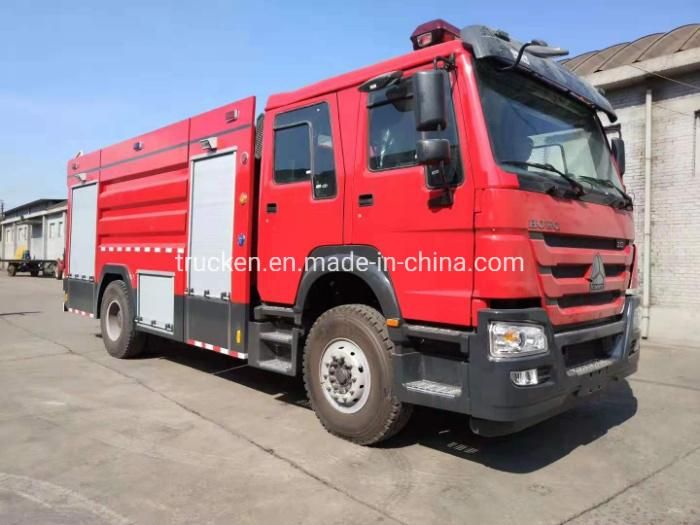 New 6 Wheels 7000L Foam and Water Fire Fighting Truck for Chemical Plant