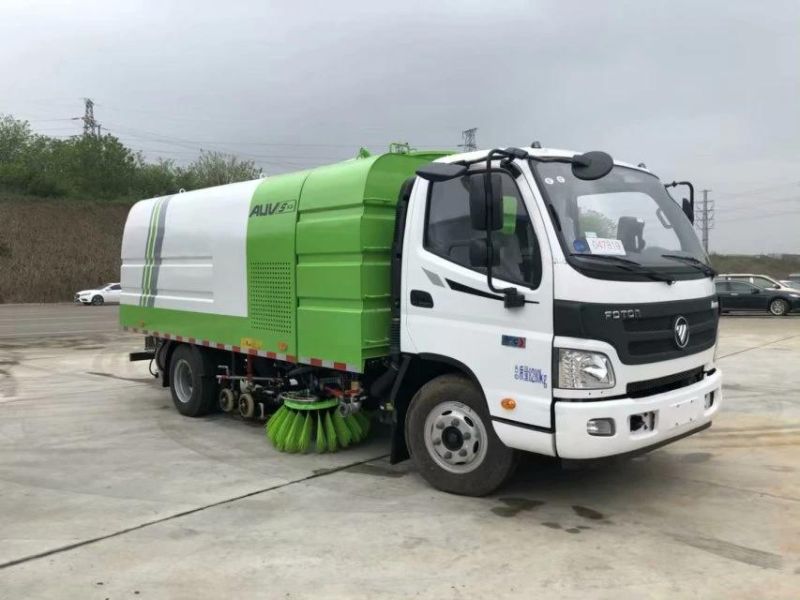 Factory Selling Foton Right Hand Drive Rudder Small Vacuum Sweeper Truck