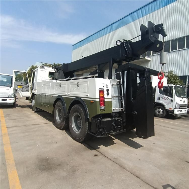 25 Ton HOWO Heavy Duty Rotator Wrecker Tow Truck for Sale