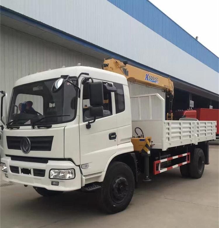 Dongfeng 4X4 All-Terrain Used Truck Mounted 4 Ton Crane for Sale with Self-Discharging Function