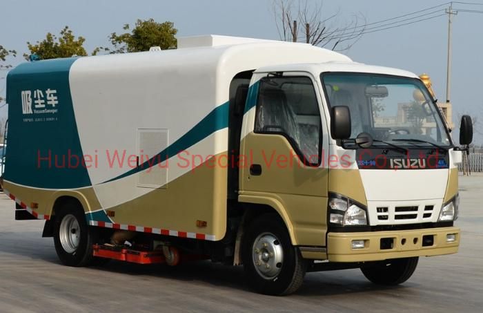 Isuzu 5tons Road Vacuum Machine 6-7cbm Water Spraying Sprinkler Dust Cleaning Suction Truck