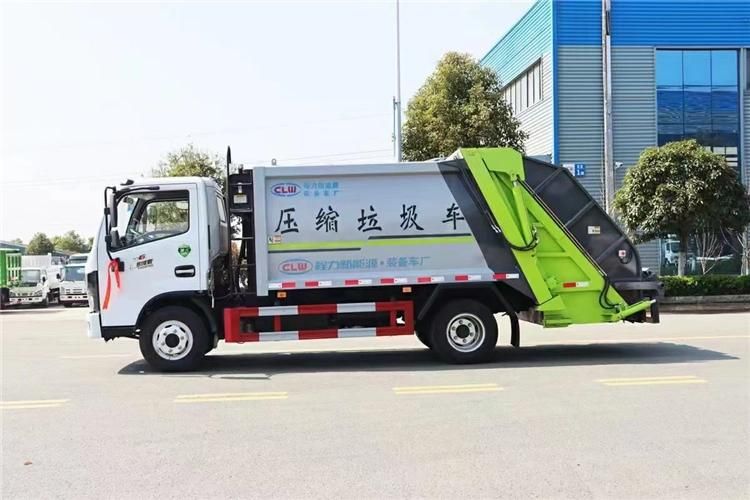 6m3 Garbage Compactor Truck with High Compression Ratio for Collection of The Urban Garbage to The Refuse Disposal