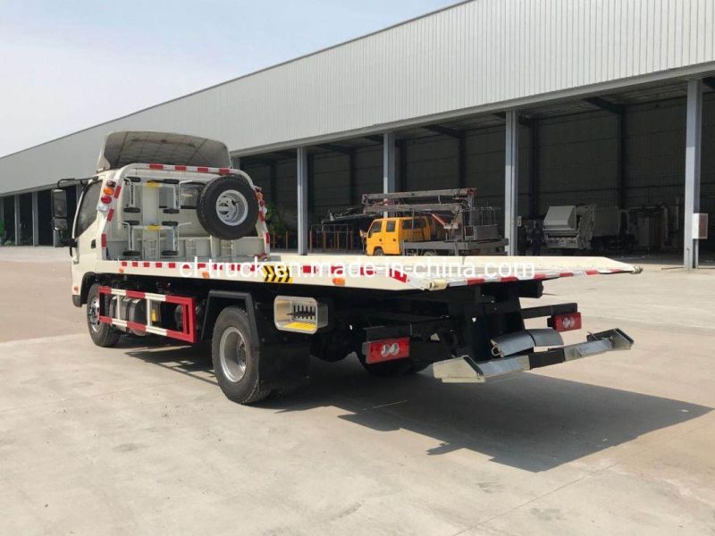 Foton Aumark 4X2 High-End Flat Deck Wrecker Truck, Deal with Two Cars One Time