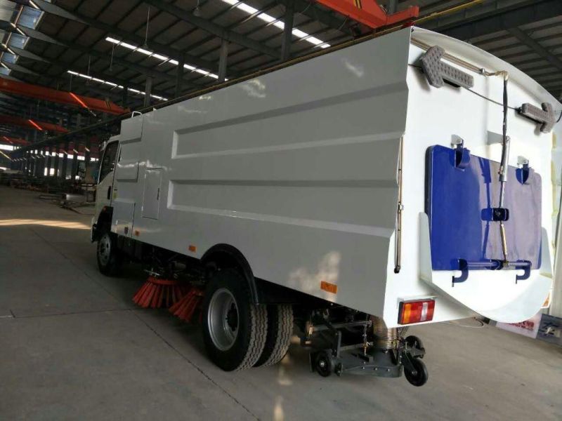 China Brand HOWO 4X2 Stainless Steel Vacuum Street Sweeper Price of Road Sweeper Truck