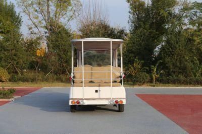 Solar Panel Powered Electric 14 Seats Shutte Bus for Resort and Sightseeing