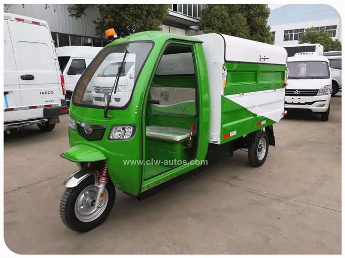 South America Customized Electric Small Dumper Fully Enclosed Three Wheel Garbage Collection Tricycle