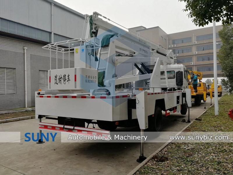 Rhd Exporting Dongfeng 12m High Aerial Operation Truck Insulated Aerial Platform Truck Sale in Kenya