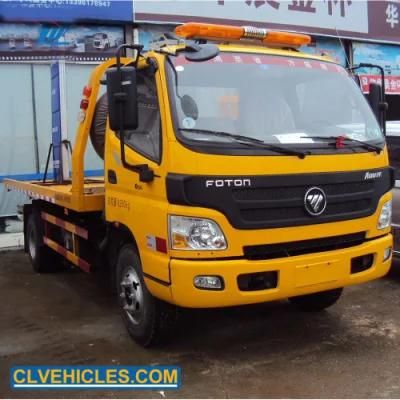 Foton 4ton Light Duty Road Recovery Vehicle Flatbed Wrecker Tow Truck