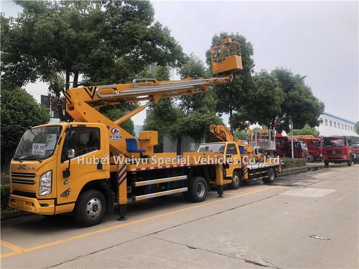 Jmc 21meters Telescopic Boom Lift Truck Aerial Platform Cherry Picker