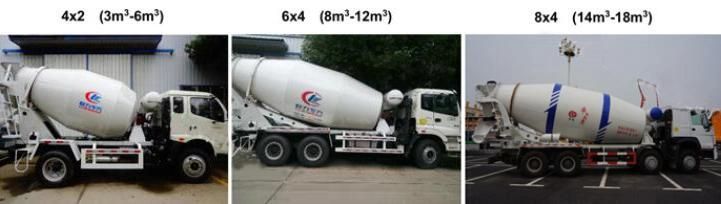 Foton Auman Etx 10-Wheeler Concrete Mixer Tank Truck 8~10 Cubic Meters Cement Mixing Truck