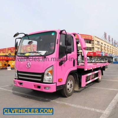 Light Duty Pink 4t Tilt Slide Bed Tow Truck