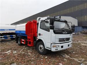 4cbm Dongfeng Euro 4 Barrel Hanging Automated Side Loading Garbage Truck