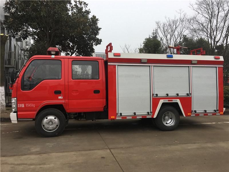 I-Suzu High Quality 5 Cubic Water Tank Fire Pump Truck