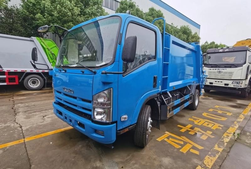 Japan 700p Isuzu 5m3 5.5m3 6m3 7m3 Compactor Garbage Waste Collection Truck