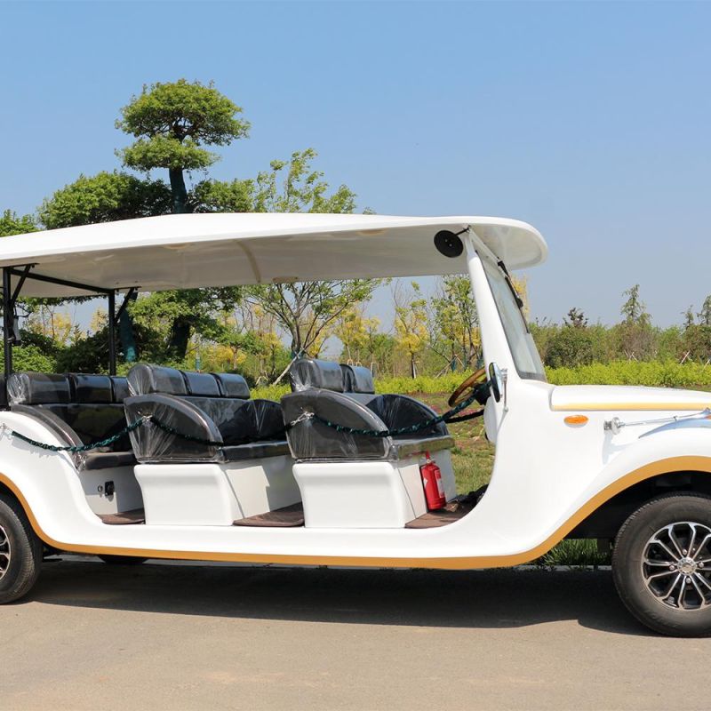 Electric Vehicle 11 Seats Vintage Car Classic Car for Resort Hotel Tourist Area Wedding