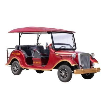 8 Seats Adult Electric Luxury Classic Retro Vintage Sightseeing Car for off Road Vehicle Sale