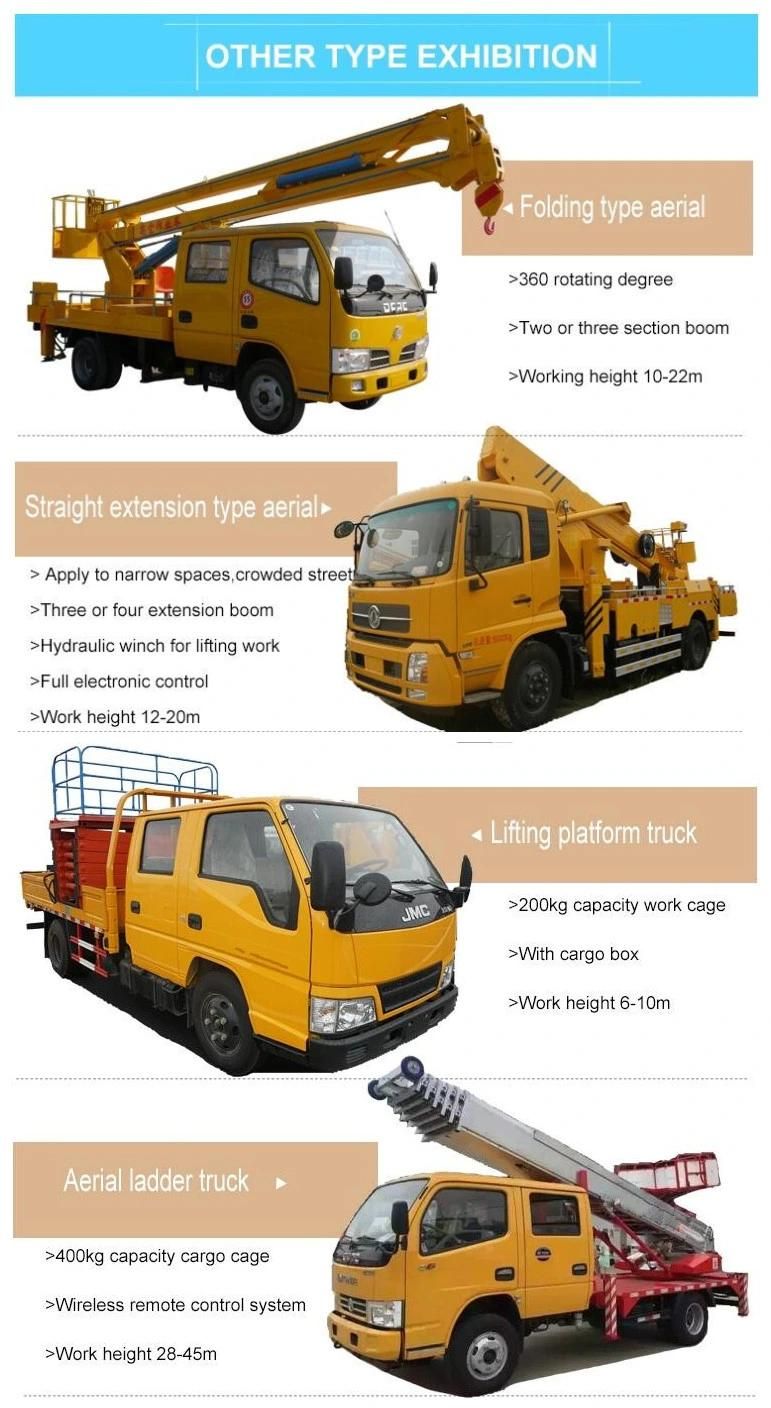 Dongfeng 26m 26meter 28m 28meter High Altitude Operation Truck Aerial Working Platform Truck