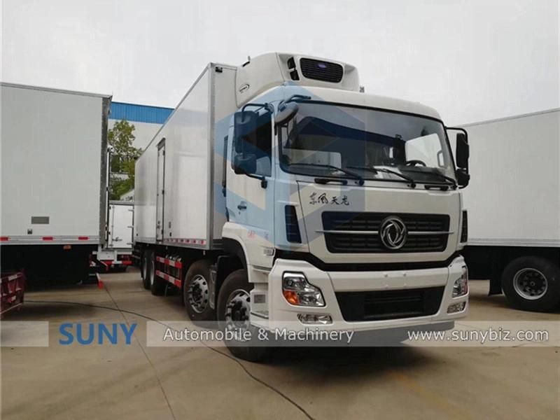 Heavy 12 Wheels 20 Ton Complicated Road Conditional Refrigerator Van Truck