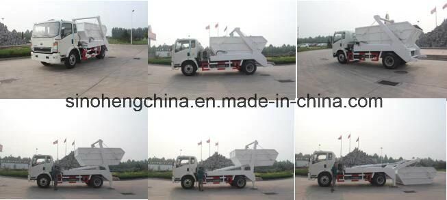 China Sinotruk Small Garbage Truck Skip Loader
