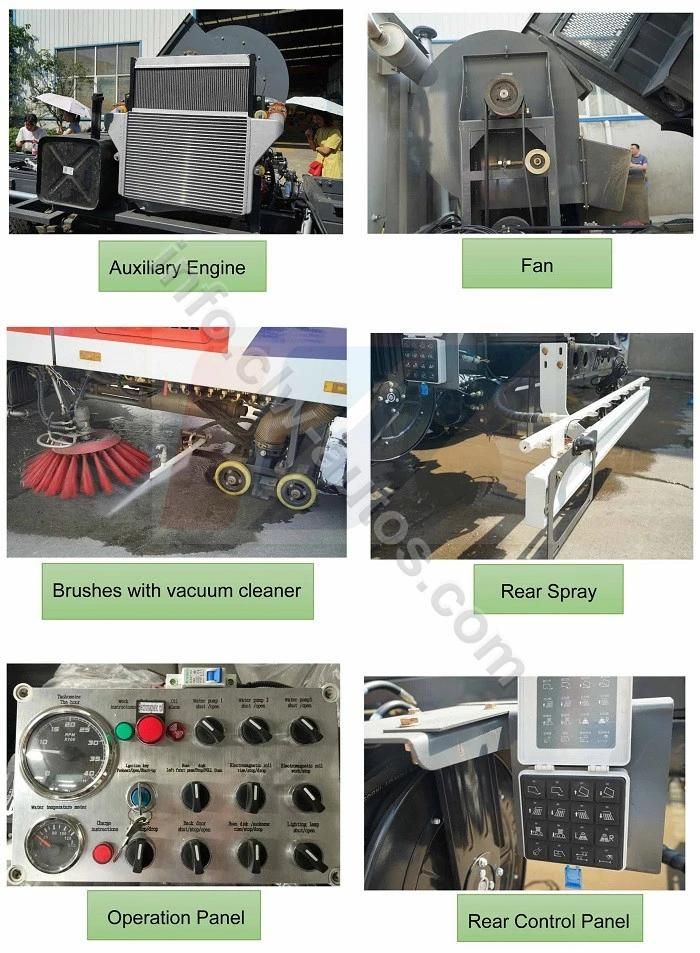 Airport Runway Sweeper Vacuum Road Sweeper Truck Street Cleaner Sweeper Truck