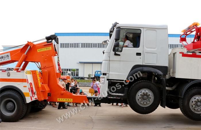 Vans SUV Cars Truck Towing Service with 16ton Crane 10ton Under Lift Intergrated Dongfeng Wrecker Tow Truck