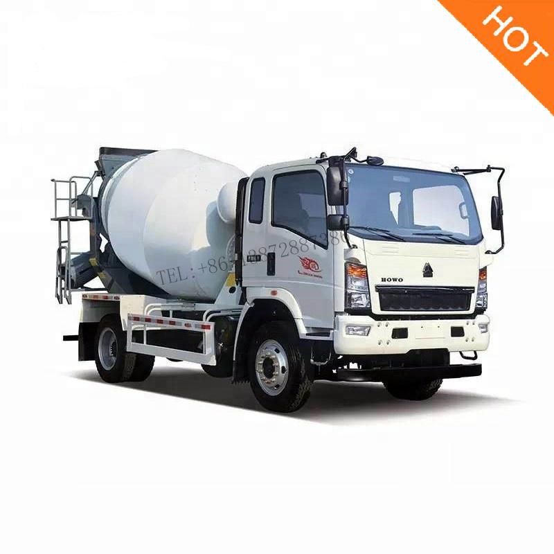 HOWO Light 4X2 Small Truck 3m3 4m3 5m3 Concrete Mixer