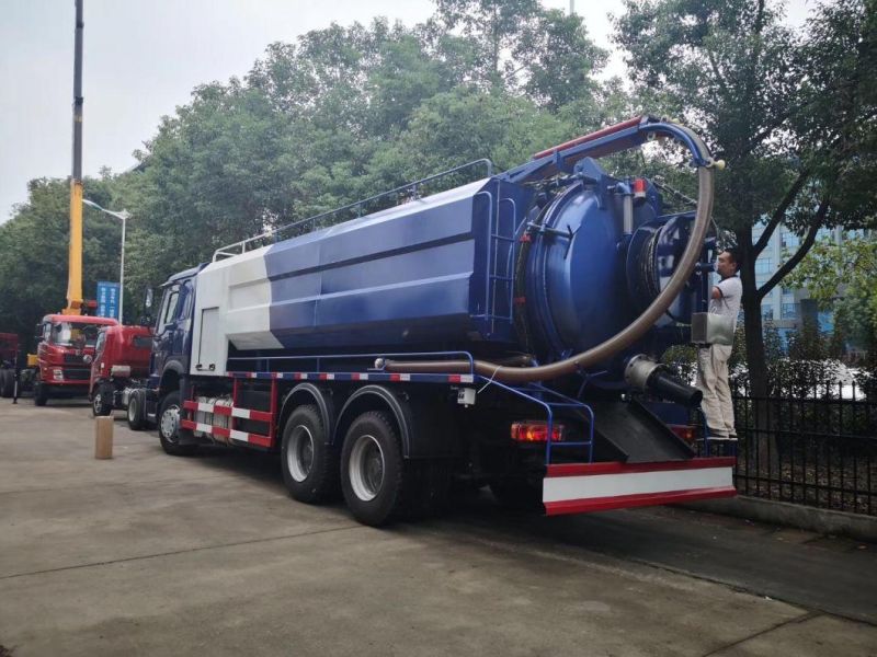 Sinotruk HOWO 15 Tons Vacuum Fecal Suction Sewage Suction Truck