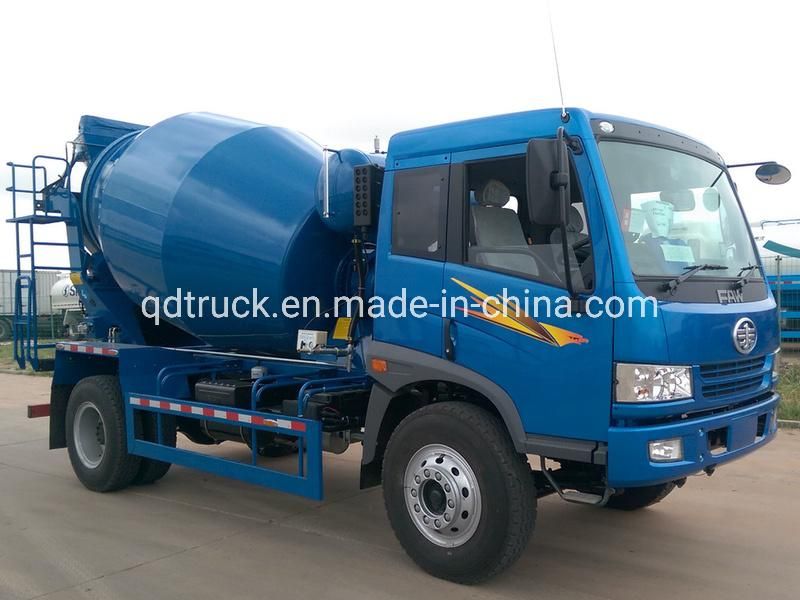 LHD 8~10m3 Low fuel consumption FAW concrete cement truck mixers for sale