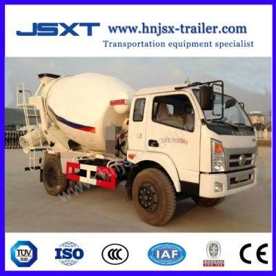 Jushixin 3cbm, 4cbm LHD or Rhd Small Concrete Mixer Truck