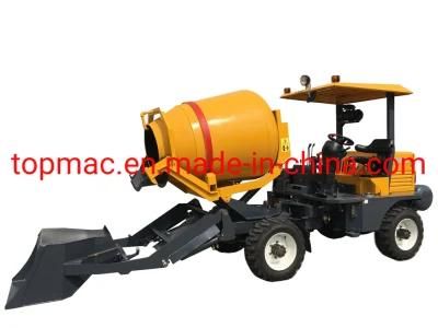 Self Loading Mobile Concrete Mixer Truck