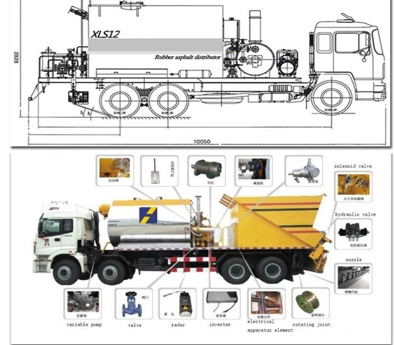 Forland 4X2 Asphalt Road Distributor Bitumen Spreader Spray Truck
