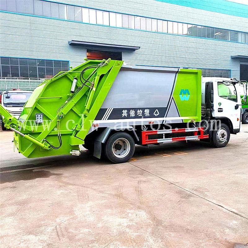 Dongfeng Furuicar 4X2 9cbm 9000liters Garbage Compactor Truck Rearloading Waste Removal Truck for Sanitation Services